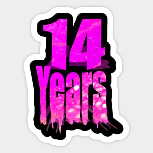 14 years Sticker